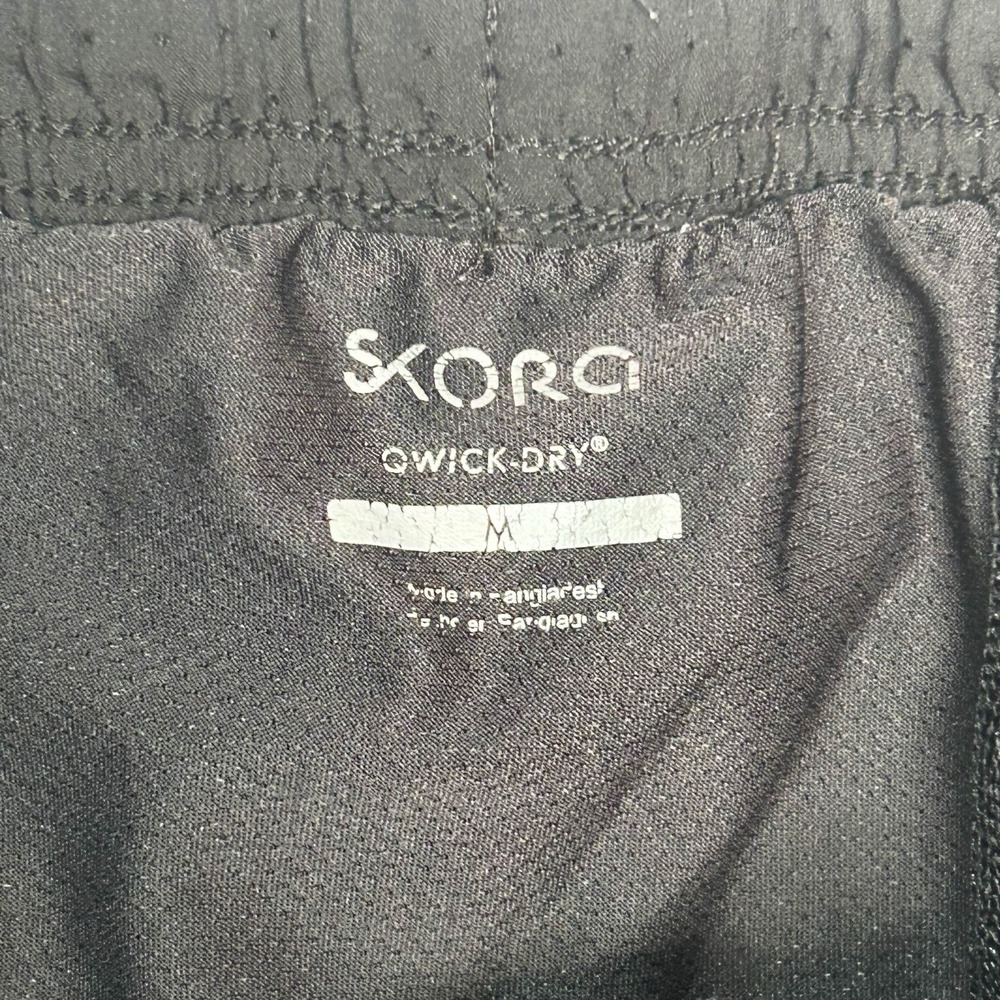 Skora Qwick-Dry Black Elastic Lined Athletic RUNNING Shorts Men's MED  6.5" - Picture 3 of 6